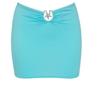 Light blue star - חצאית חוף